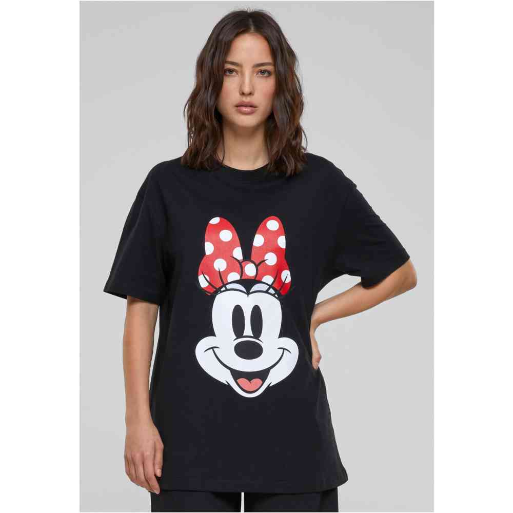 Merchcode Disney Minnie Mouse - Disney 100 Minnie Smiles Tshirt Femme - Noir